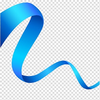 Blue ribbon Blue ribbon, ribbon transparent background PNG clipart