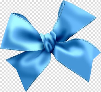 Blue ribbon bow , Light blue , Sky Blue Bow transparent background PNG clipart
