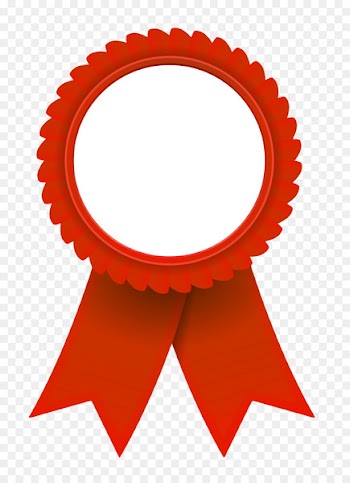 Blue ribbon Clip art - Ribbon Badge 