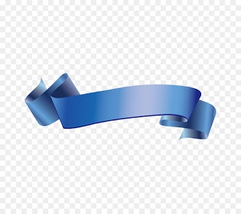Blue ribbon High-definition television - Vector blue ribbon 