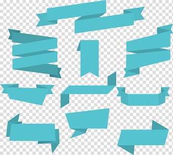 Blue ribbon layout, Blue Ribbon, Green Ribbon transparent background PNG clipart