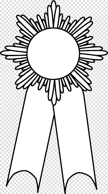 Blue ribbon , prize transparent background PNG clipart