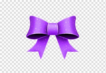 Blue ribbon , Purple bow transparent background PNG clipart