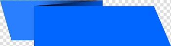 Blue ribbon, Rectangle Origami, banner transparent background PNG clipart