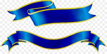 Blue Ribbon, Ribbon, Blue, Yellow PNG