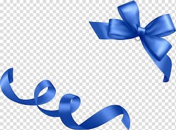 Blue ribbon , ribbon transparent background PNG clipart