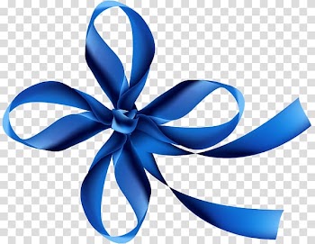 Blue ribbon, ribbon transparent background PNG clipart