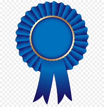 Blue ribbon Rosette Clip art - Blue Rosette Ribbon PNG Clip Art Image 