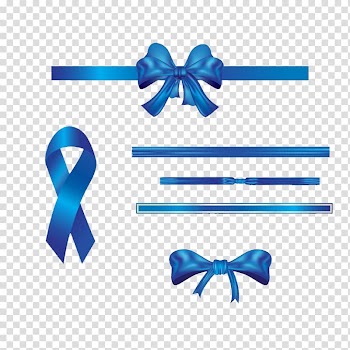 Blue ribbon strap illustration collage, Blue ribbon Gift, Blue gift ribbon transparent background PNG clipart