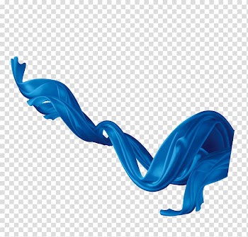 Blue Ribbon transparent background PNG clipart