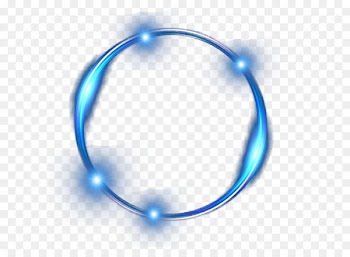 Blue ring light effect 