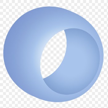 Blue ring png shape, 3D | Free PNG Sticker - rawpixel