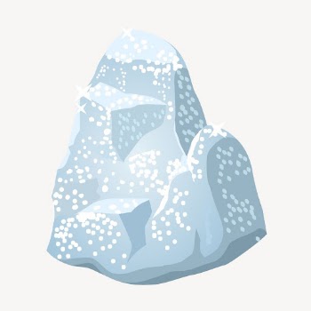 Blue rock clipart, nature illustration | Free PSD - rawpixel