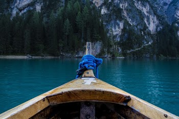 Blue Rope Tied on Boat