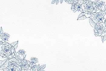 Blue rose border background, vintage | Free Photo - rawpixel