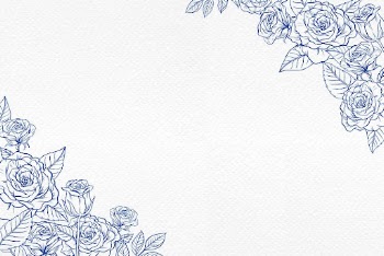 Blue rose border background, vintage | Free PSD - rawpixel