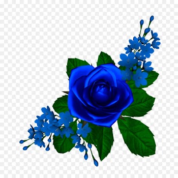 Blue rose Clip art Flower Portable Network Graphics - rose 