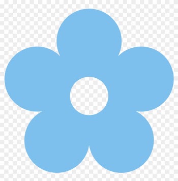 Blue Rose Clipart Light Blue - Light Blue Flower Clip Art