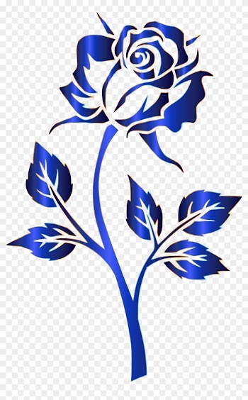 Blue Rose Clipart Transparent - Blue Rose No Background