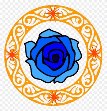 Blue Rose Cutie Mark By Darkbellnight - Circular Indian Calligraphy Border