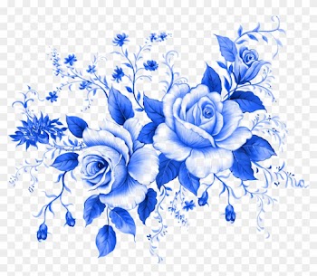 Blue Rose Flower Clip Art - Blue Rose Flower Png