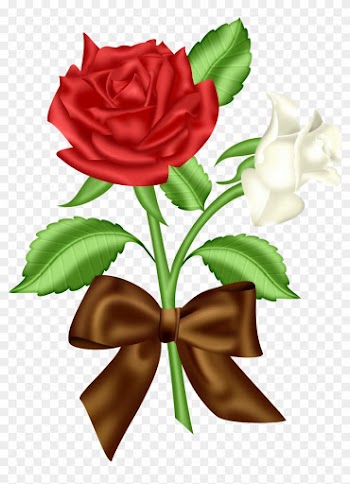 Blue Rose Flower Clip Art - Rose