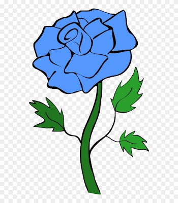 Blue Rose Flower Clipart Clip Art Library - Blue Rose Clip Art