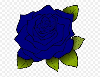 Blue Rose Svg Clip Arts 600 X 572 Px - Blue Rose Clipart