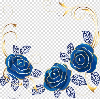 Blue roses illustration, Beach rose Blue rose , blue Rose transparent background PNG clipart