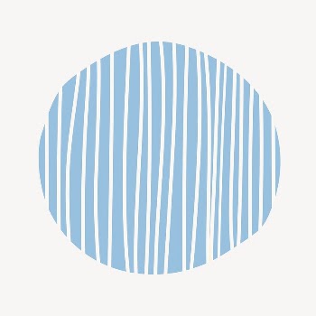 Blue round shape collage element, | Free PSD - rawpixel