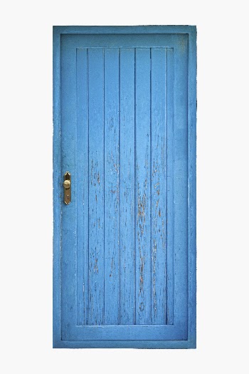 Blue rustic door clipart, house | Free PSD - rawpixel