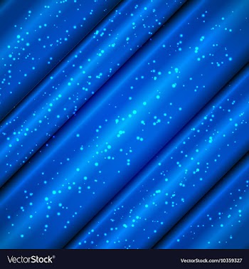 Blue satin waves with tinsel vector image