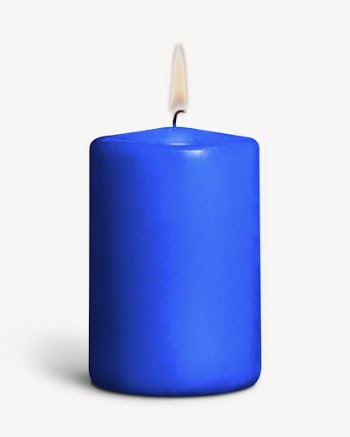 Blue scented candle, aroma therapy | Free PSD - rawpixel