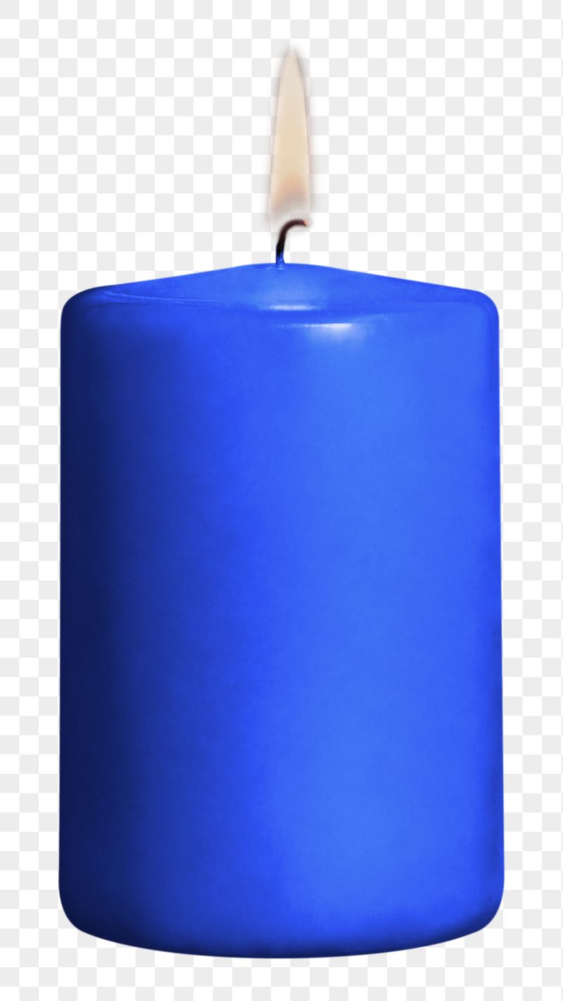 Blue scented png candle sticker, | Free PNG - rawpixel