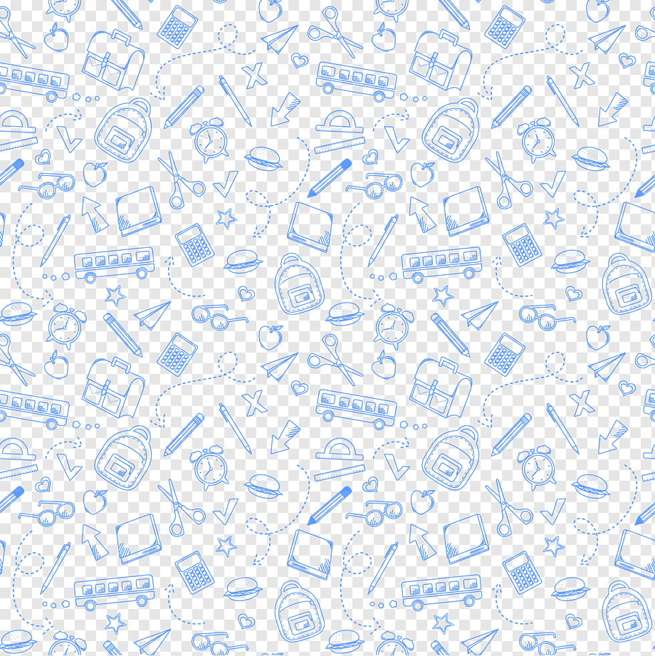 blue school items print, School Learning, Teaching school elements, texture, blue, text png
