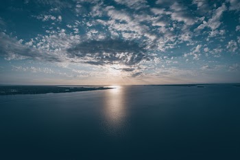 Blue Sea Photography during Sunset
