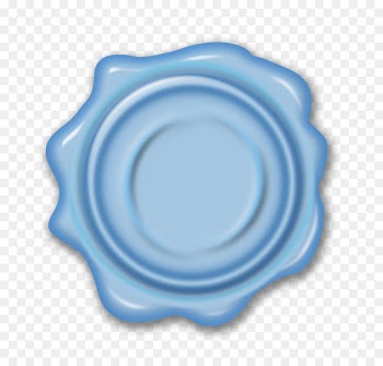 Blue Sealing wax Envelope - Sky blue wax seal 