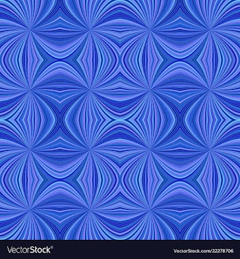 Blue seamless abstract hypnotic curved stripe vector image