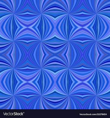 Blue seamless abstract psychedelic curved ray vector image