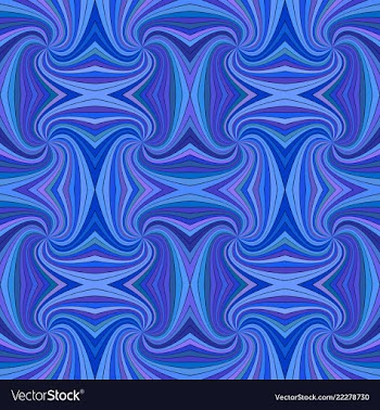 Blue seamless abstract psychedelic spiral stripe vector image