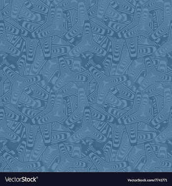 Blue seamless curved polygon pattern background vector image