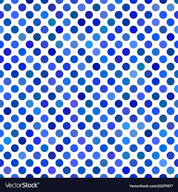 Blue seamless dot pattern background vector image