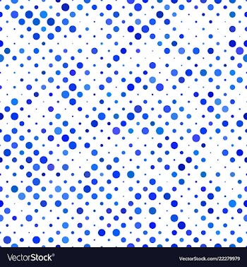 Blue seamless dot pattern background vector image