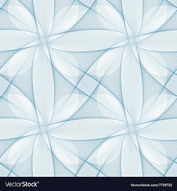 Blue seamless fractal veil pattern design vector image