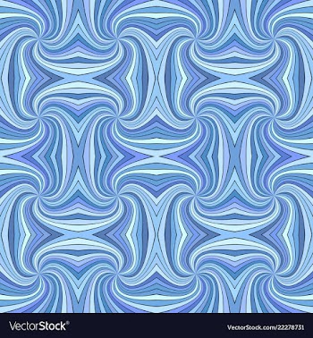 Blue seamless psychedelic geometrcial spiral vector image