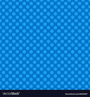 Blue seamless retro stylized snow flake pattern vector image