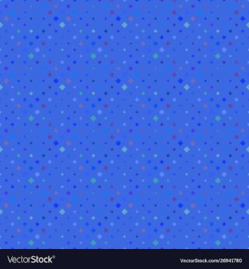Blue seamless square pattern background vector image