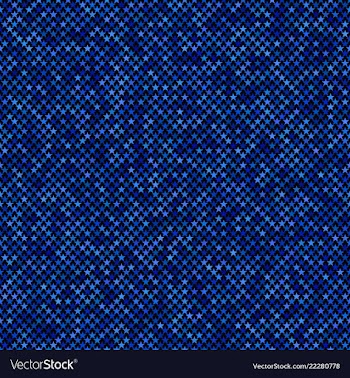 Blue seamless star pattern background - design vector image