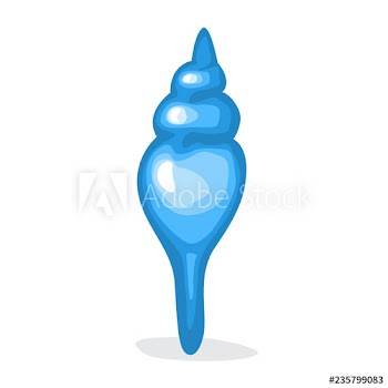 Blue seashell