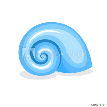 Blue seashell